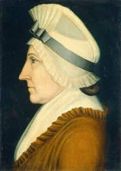 Dame avec une coiffe